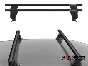 Alfa Romeo Giulia Roof Rack Cross Bars - for models w/o factory roof rails - Black 